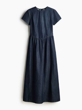 H&M | Dresses | Hm Blue Floral Maxi Dress | Poshmark